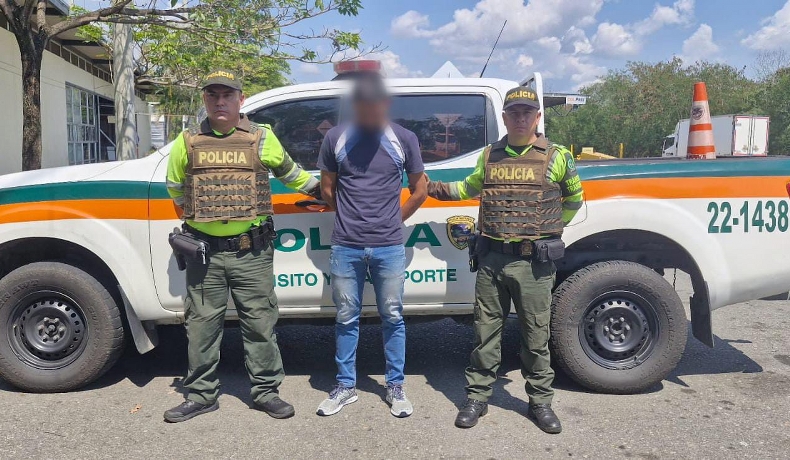 En el peaje de Gualanday se logró la captura en flagrancia de un sujeto por fuga de presos