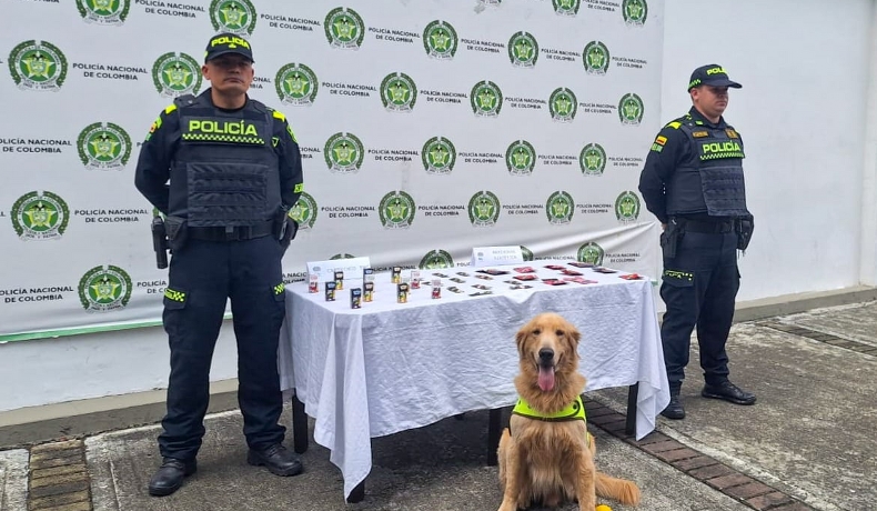 Una vez más, Perla encontró estupefaciente que venían camuflados en paquetes de dulces