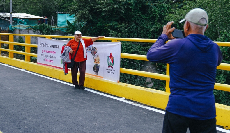 Puente sobre el río Venadillo en la vía Palobayo - Ambalema ya está al servicio de la comunidad