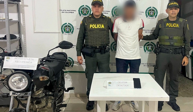 Capturado por el delito de receptación en el barrio Gaitán