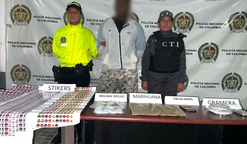 En Icononzo se logró la captura de un sujeto, la incautación de estupefacientes y elementos