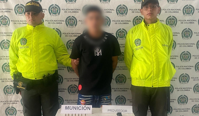 En El Espinal, capturado un sujeto e incautados un proveedor, munición y un celular