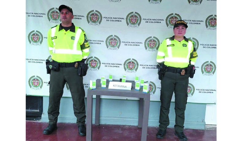 Incautados 10 frascos de ketamina que eran transportados en un vehículo de transporte de encomiendas