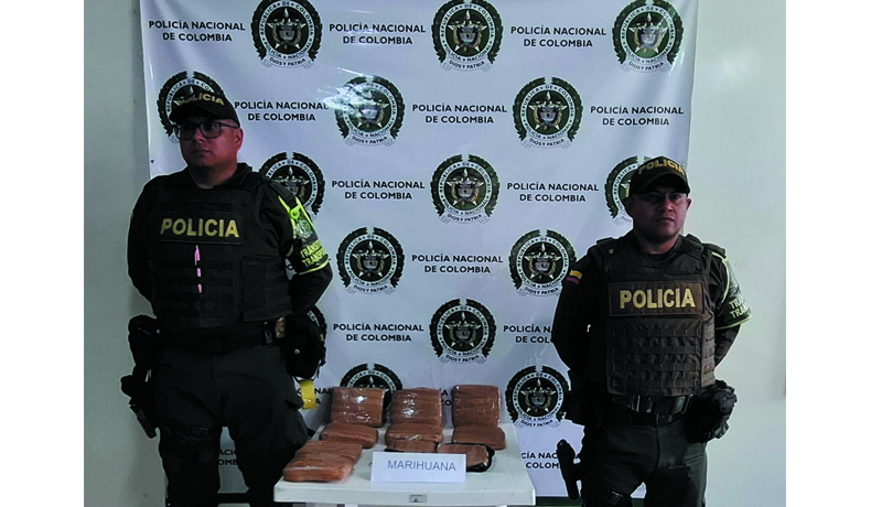 Se logró la incautación de 6 kilos de marihuana