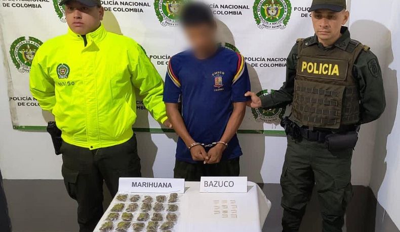 En Planadas se logró la captura de un sujeto y la incautación de estupefacientes