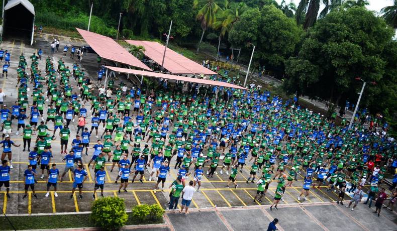 Espinal madrugó a correr en la Carrera Atlética ITFIP 2024