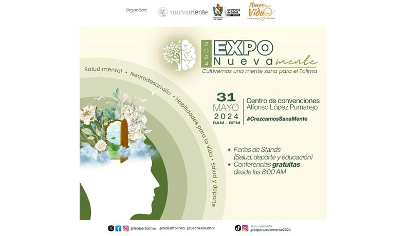 ExpoNuevamente, un evento para el cuidado de la salud mental de los tolimenses