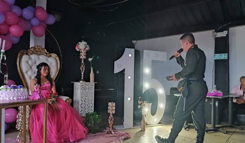 En Palocabildo le cumplieron el sueño de Isabel Sofía en sus 15 años