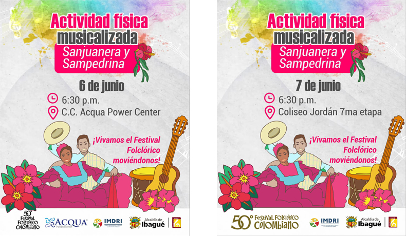 IMDRI invita a sus actividades físicas musicalizadas