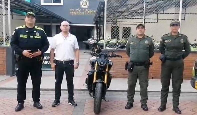 Motocicleta avaluada en 80 millones fue recuperada por la Policía