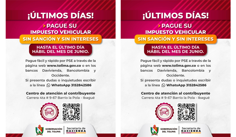 Último plazo para pagar su impuesto vehicular sin sanción ni intereses