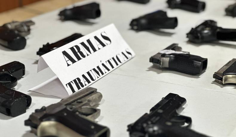 Policía Tolima coordina destrucción de armas traumáticas incautadas
