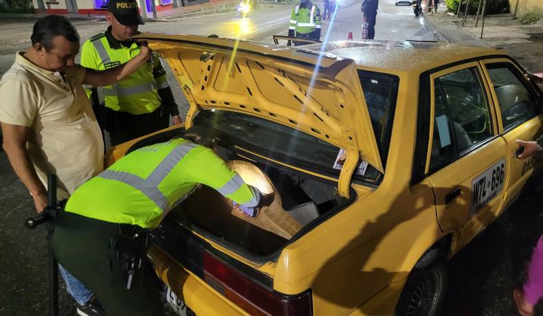 Operativo de seguridad y control al gremio de taxistas