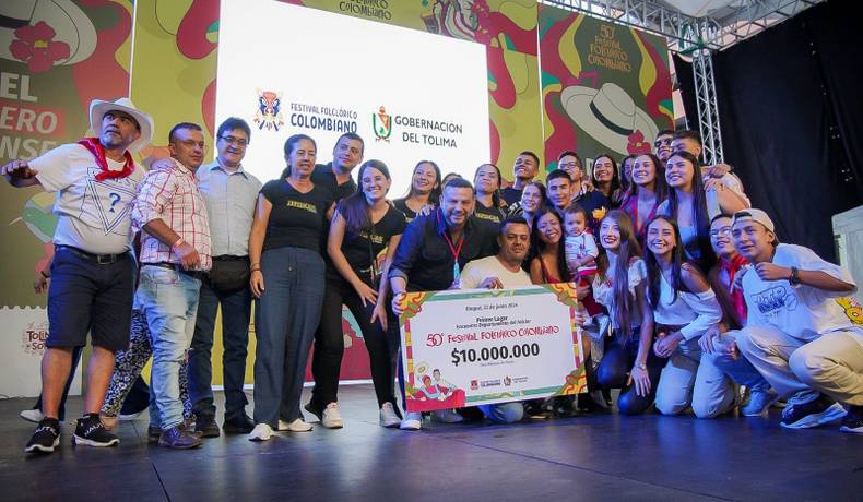 Líbano, Rioblanco y Colonia Tolimense, ganadores del Encuentro Departamental del Folclor 2024