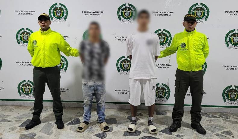 Dos hombres capturados por el hurto a un menor de 15 años en Ibagué