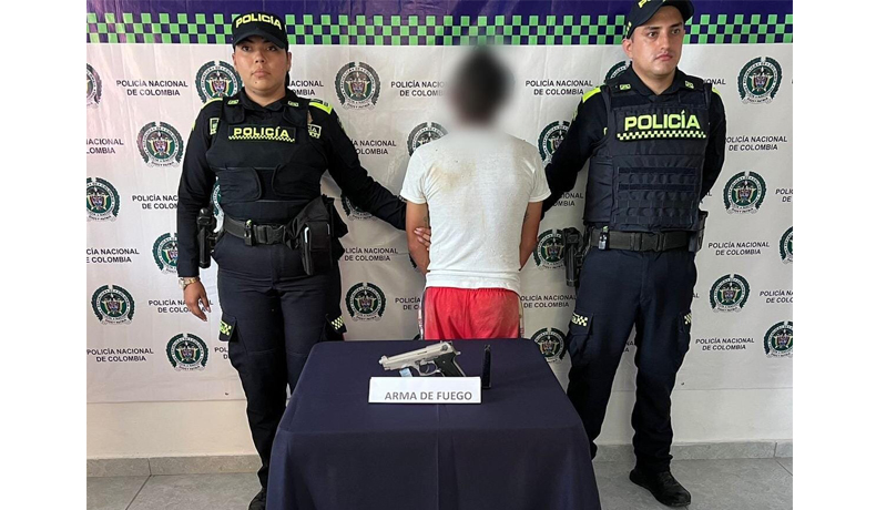 En Carmen de Apicalá se logró la captura en flagrancia de un sujeto que realizaba disparos al aire 