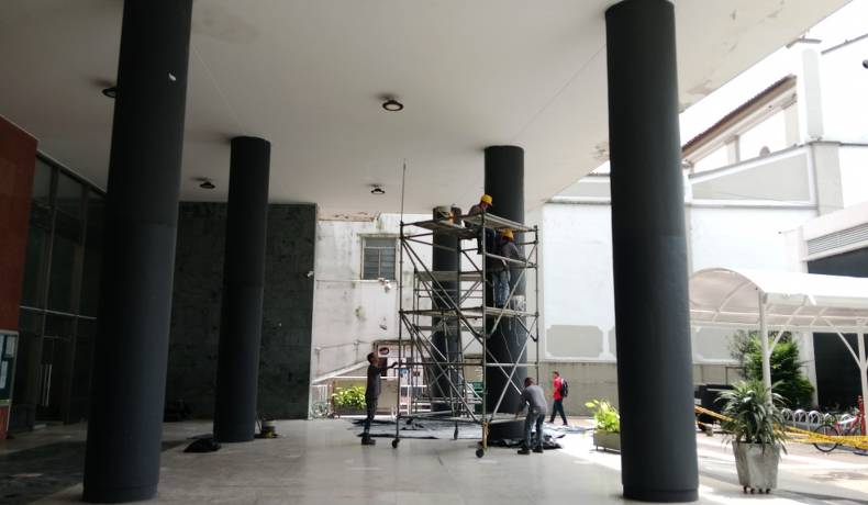 Comenzó embellecimiento de la fachada de la Gobernación del Tolima
